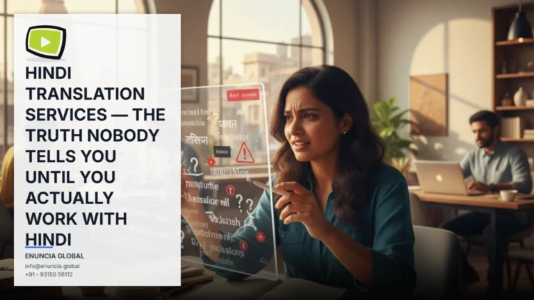 HINDI TRANSLATION SERVICES — THE TRUTH NOBODY TELLS YOU UNTIL YOU ACTUALLY WORK WITH HINDI