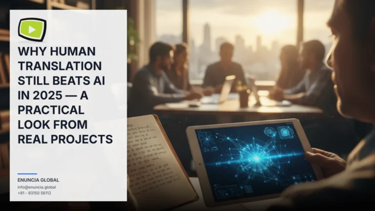 WHY HUMAN TRANSLATION STILL BEATS AI IN 2025 — A PRACTICAL LOOK FROM REAL PROJECTS