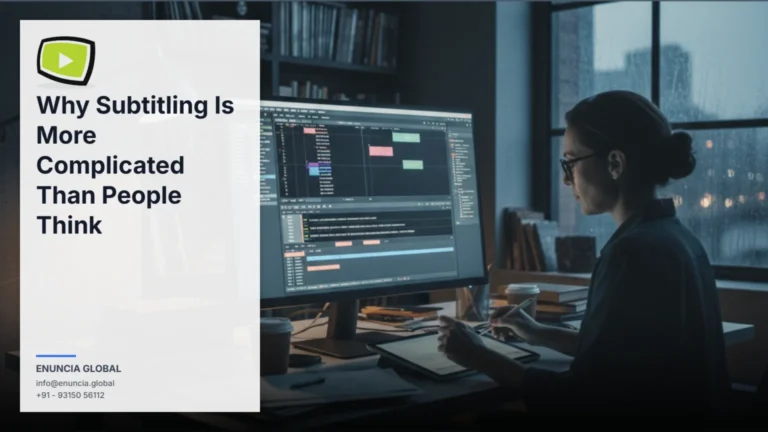 Why Subtitling Services Need Expert Review | Enuncia