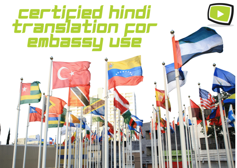 Hindi Translation for Embassy Use
