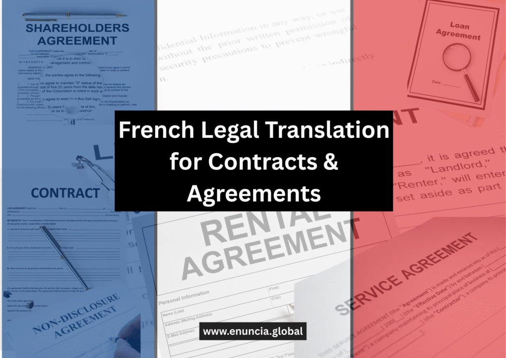 French Legal Translation for Contracts & Agreements by Enuncia Global