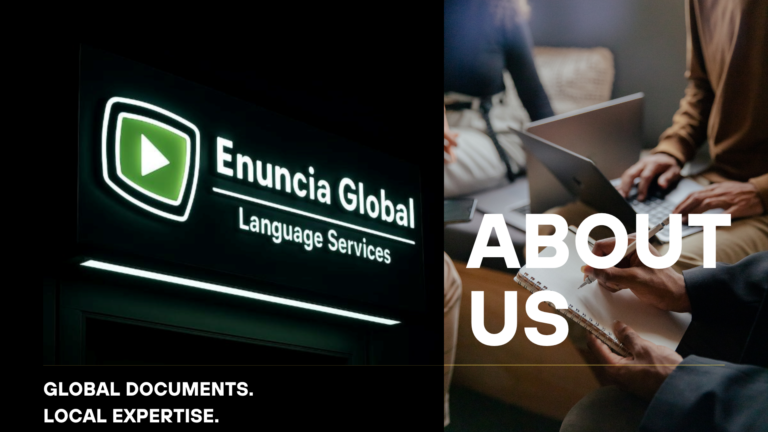 Enuncia Global provides Certified Translations that are Accepted Worldwide.