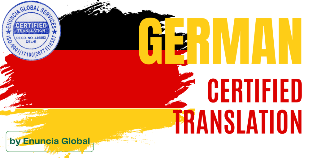 Certified translation and visa documentation support for Germany from India