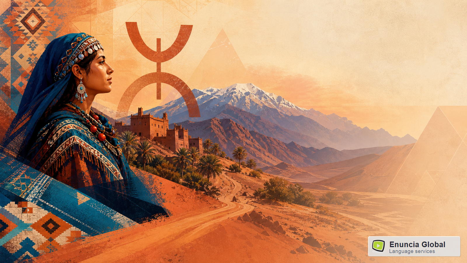 Berber Translation Services in India artistic cultural identity image by Enuncia Global