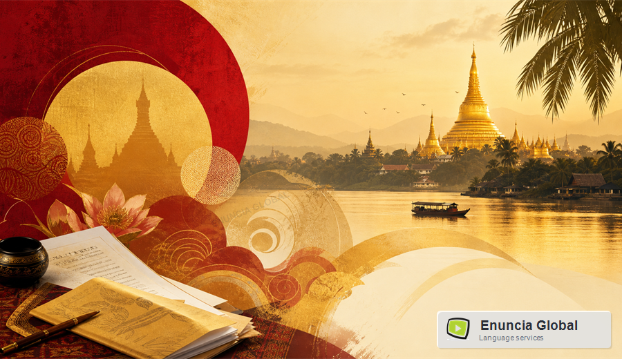 Burmese Translation Services in India cultural workflow image with local identifiers