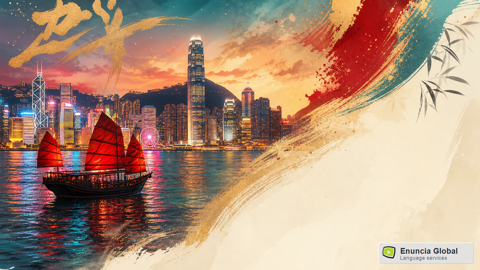 Cantonese Translation Services in India artistic cultural identity image by Enuncia Global