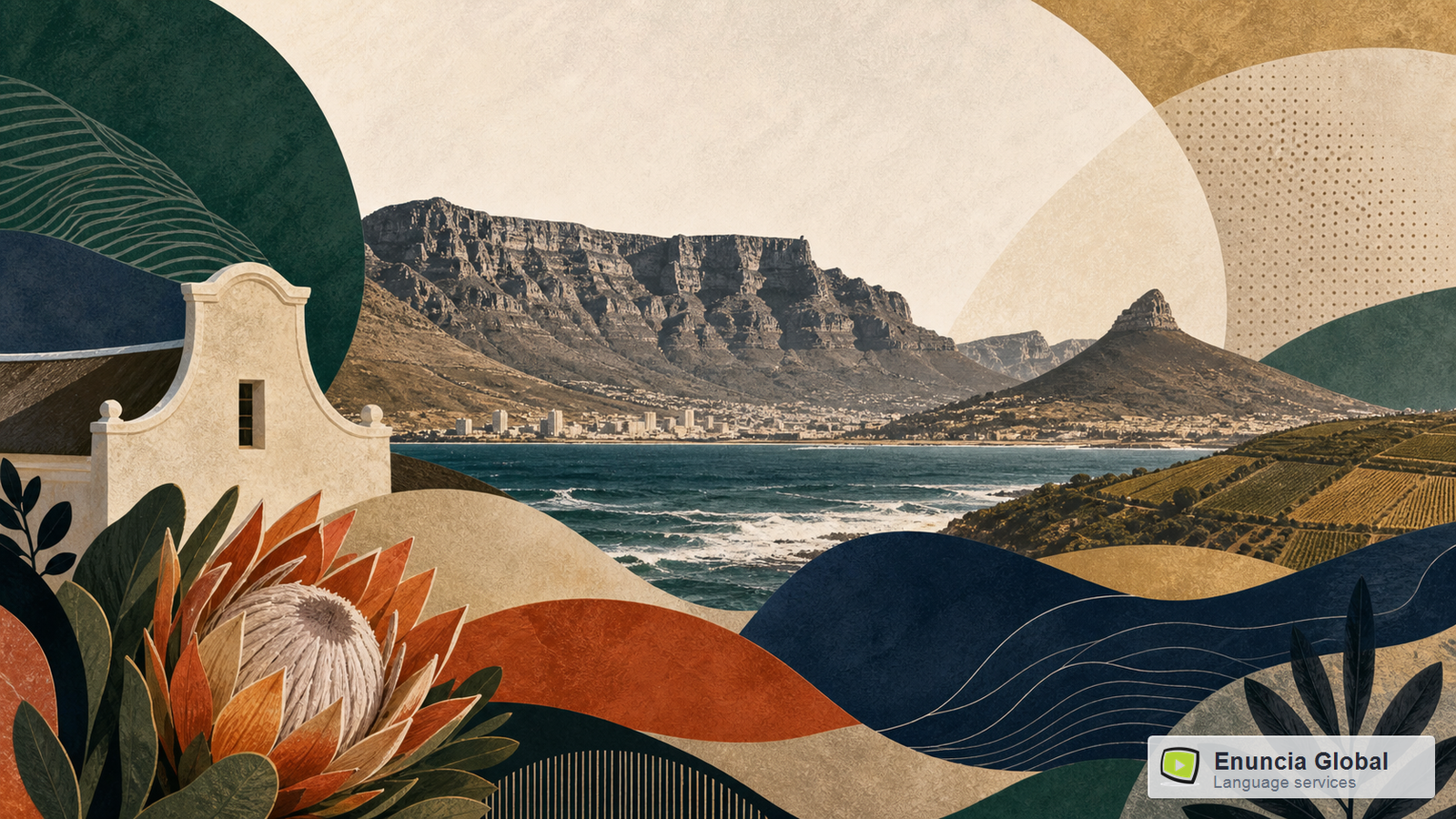 Afrikaans Translation Services in India artistic cultural identity image by Enuncia Global