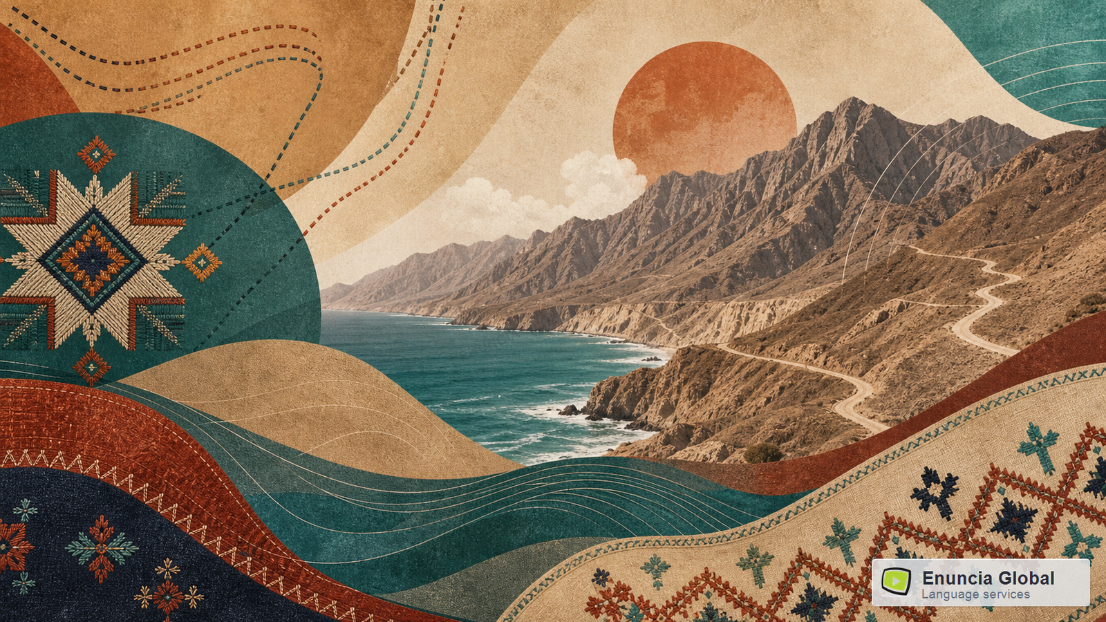 Balochi Translation Services in India artistic cultural identity image by Enuncia Global