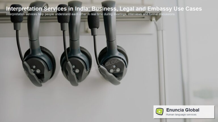 Interpretation Services in India: Business, Legal and Embassy Use Cases