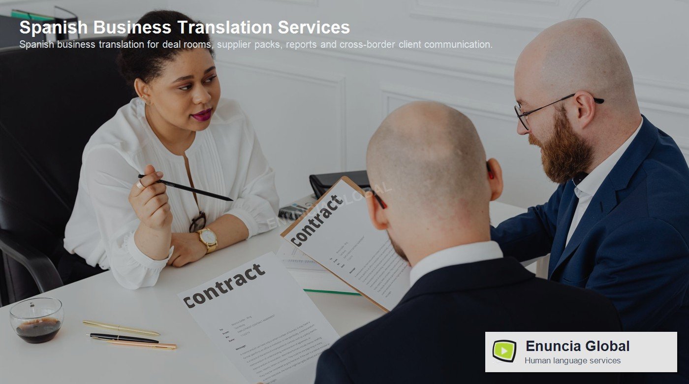 Spanish Business Translation Services by Enuncia Global