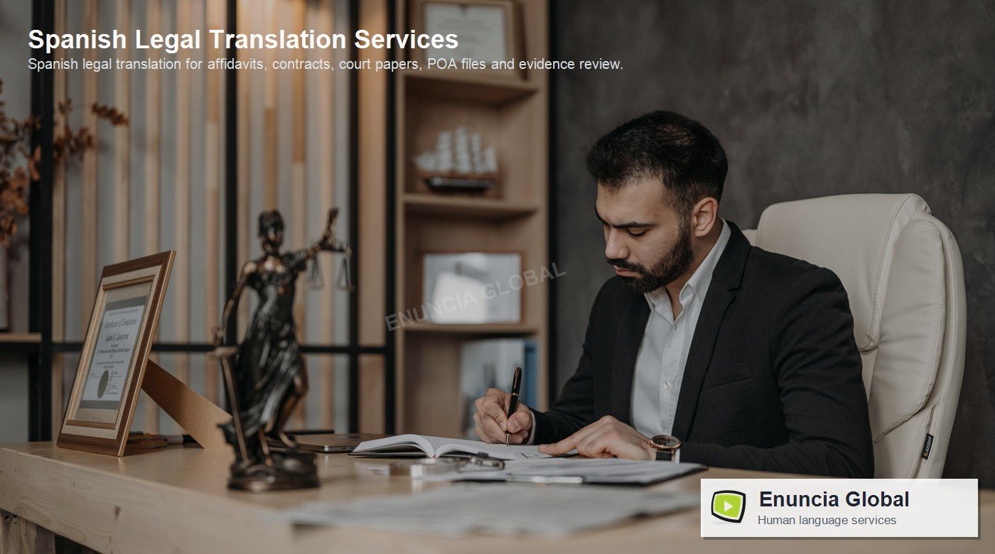 Spanish Legal Translation Services by Enuncia Global