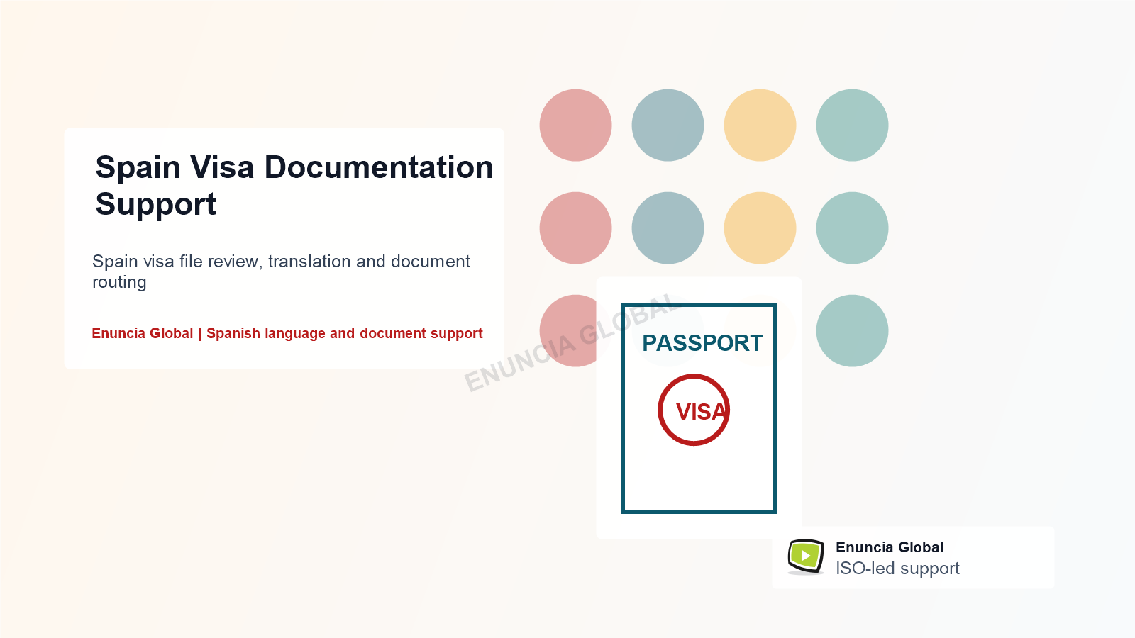 Spain Visa Documentation Support by Enuncia Global