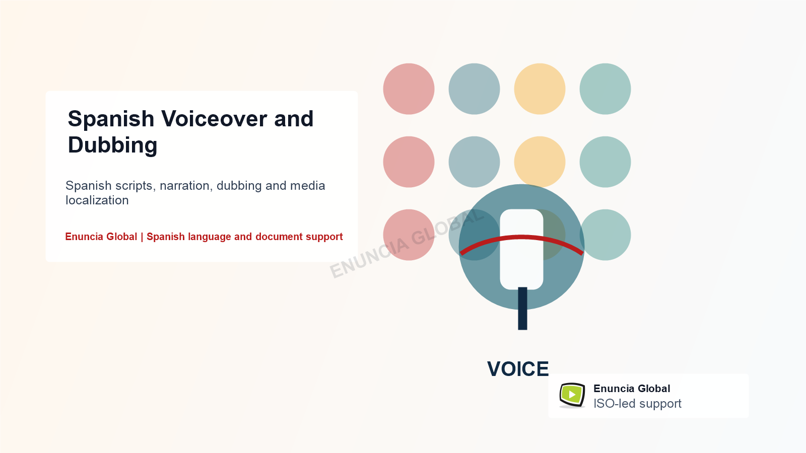 Spanish Voiceover and Dubbing Services by Enuncia Global