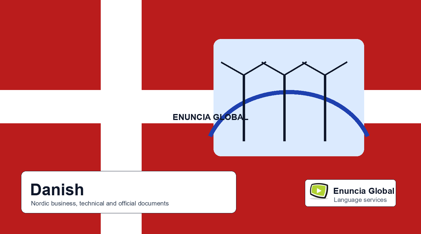 Danish translation services in India by Enuncia Global