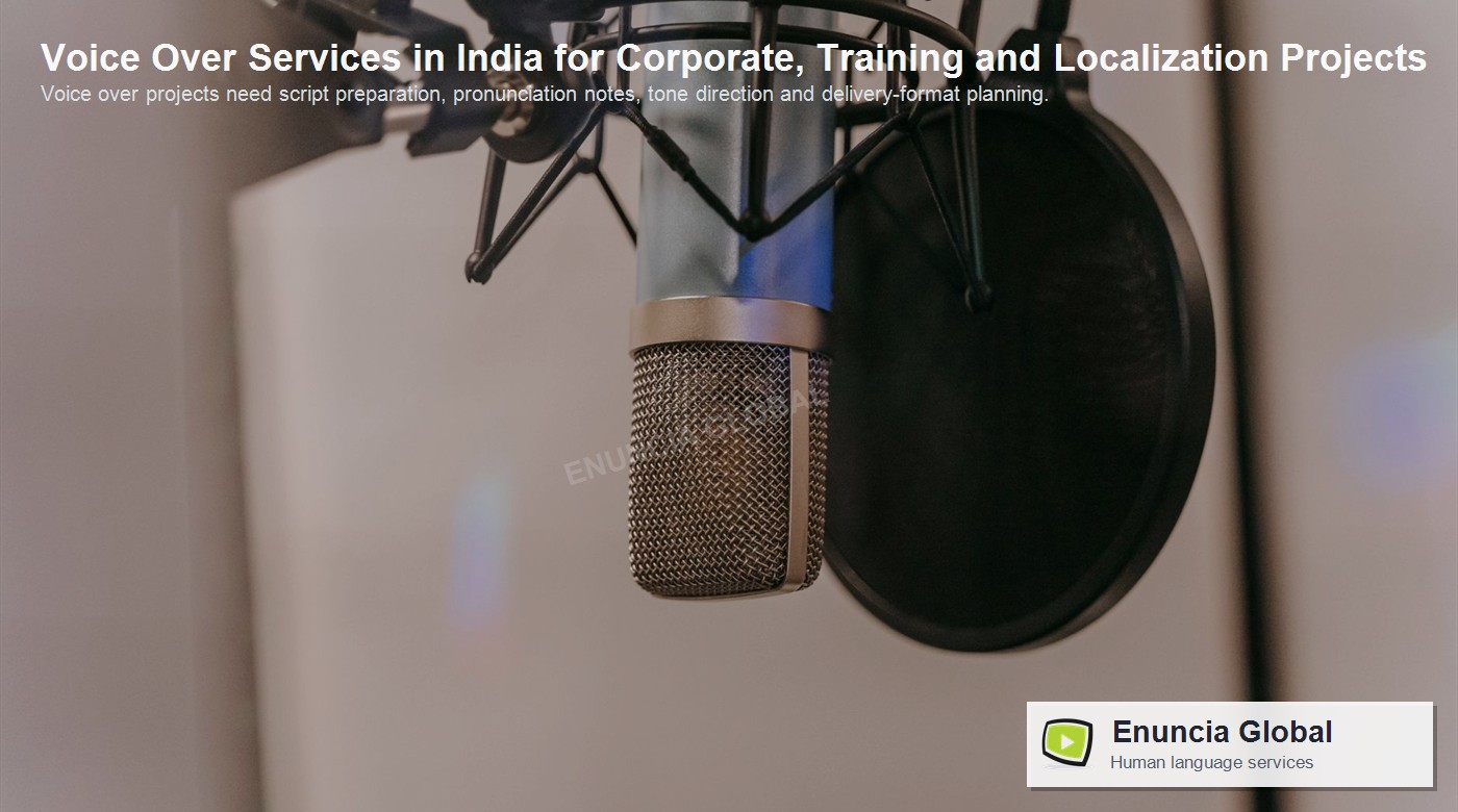 Voice Over Services in India for Corporate, Training and Localization Projects