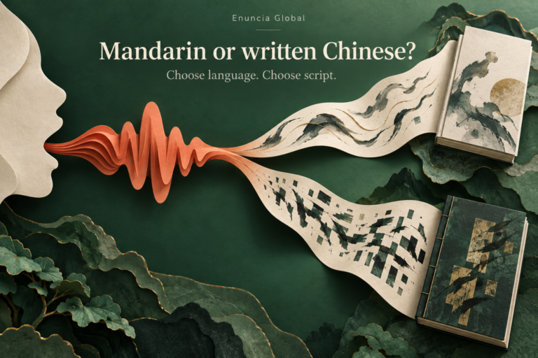 Mandarin, Simplified or Traditional Chinese: what should you request?
