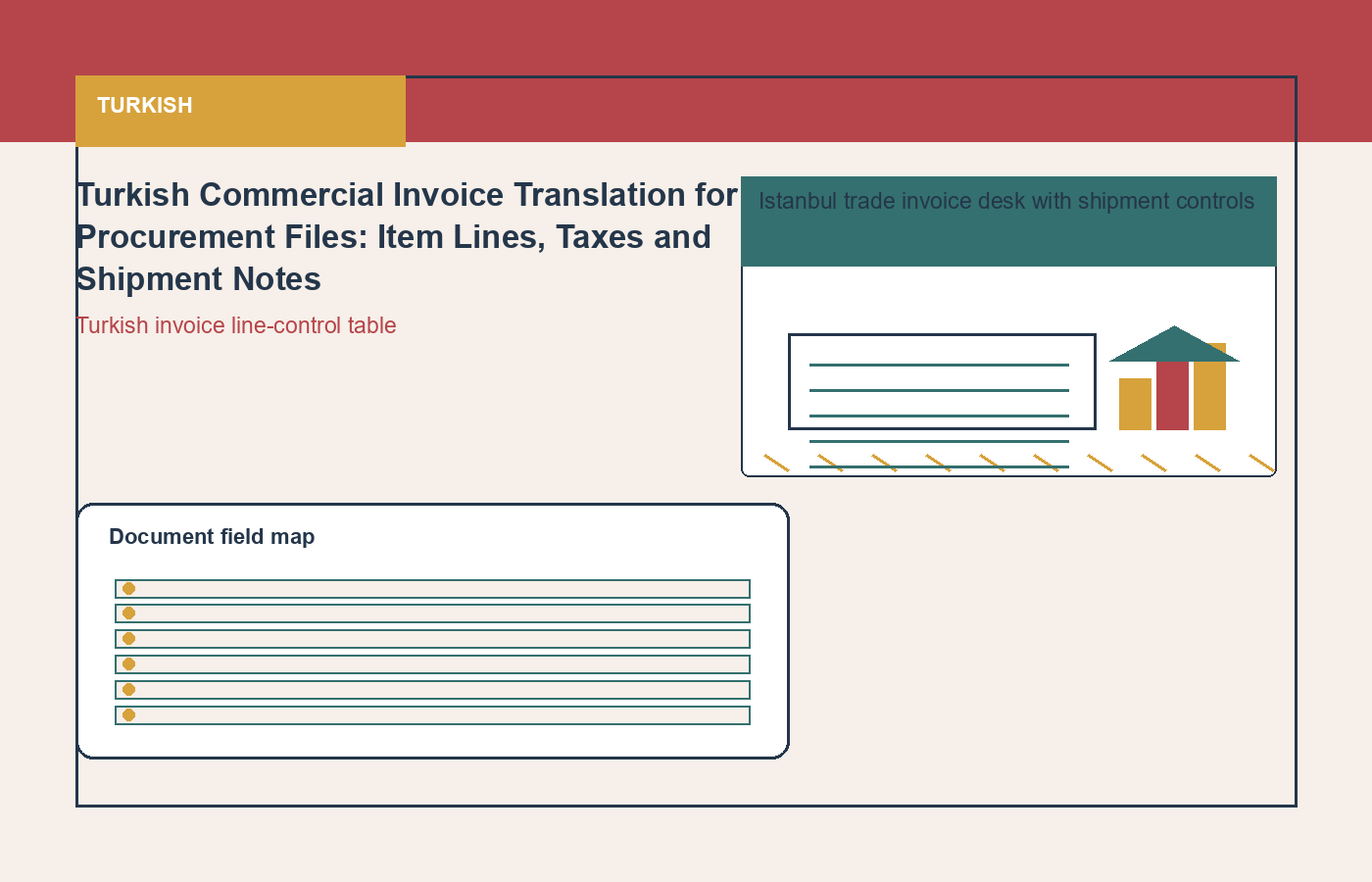 Turkish process visual for commercial document translation