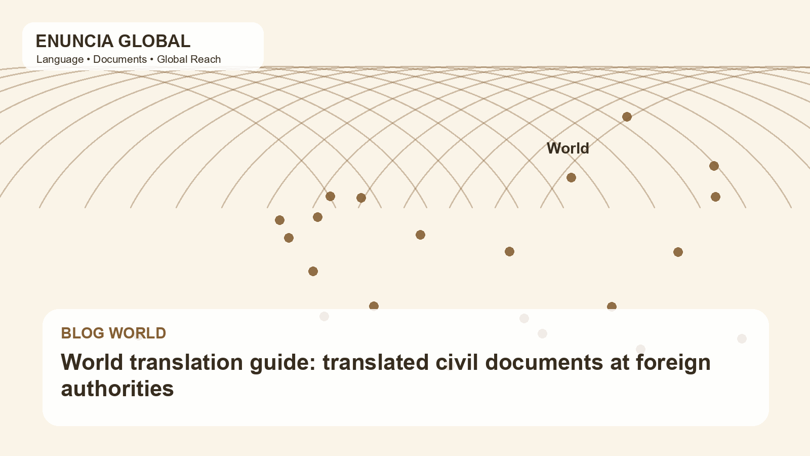 World translation guide: translated civil documents at foreign authorities