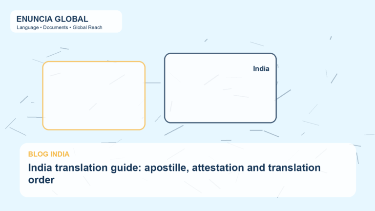 India translation guide: apostille, attestation and translation order