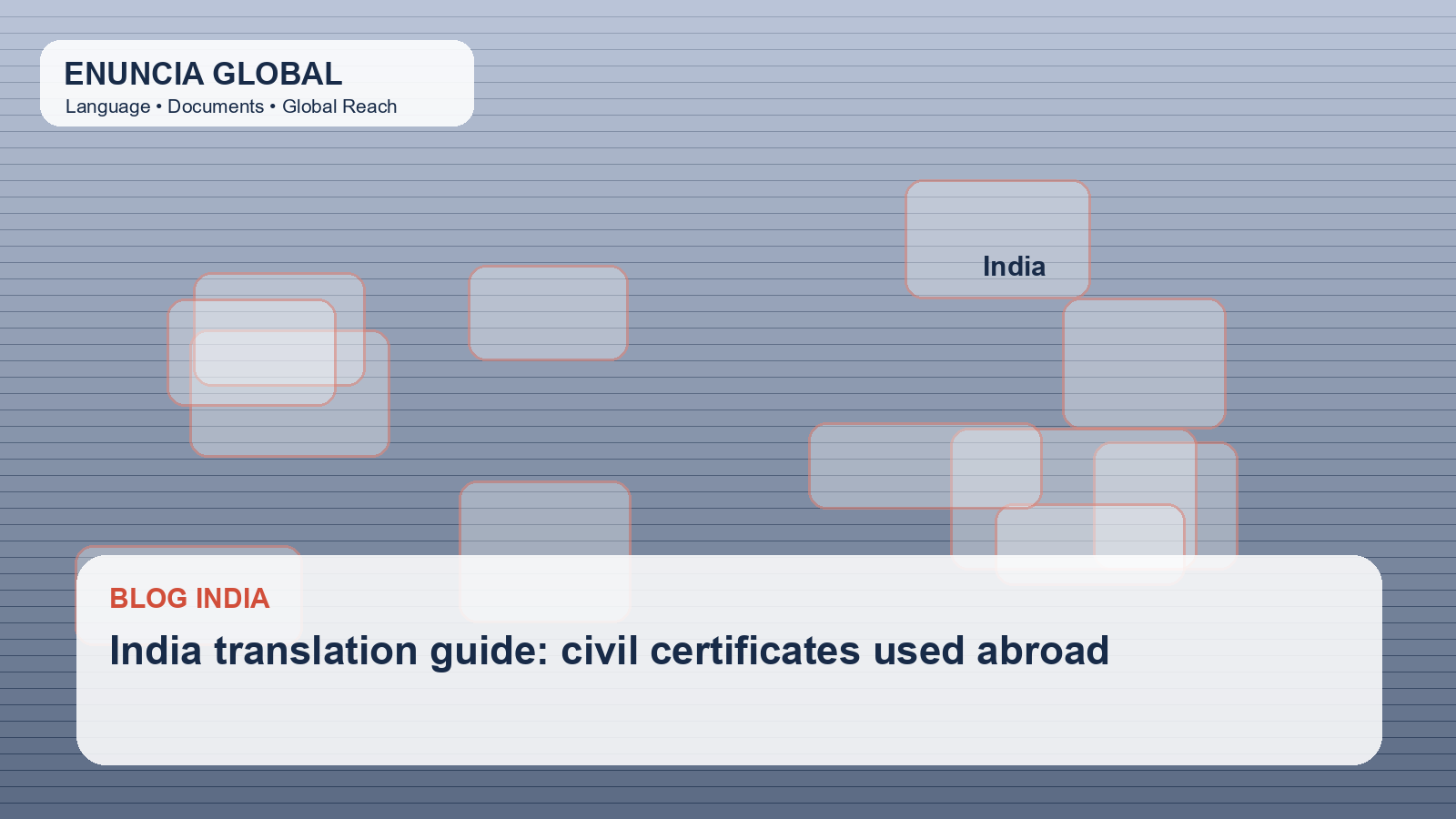India translation guide: civil certificates used abroad