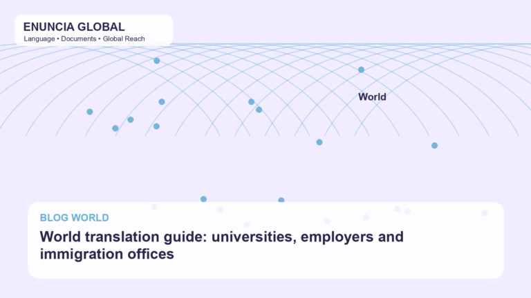 World translation guide: universities, employers and immigration offices