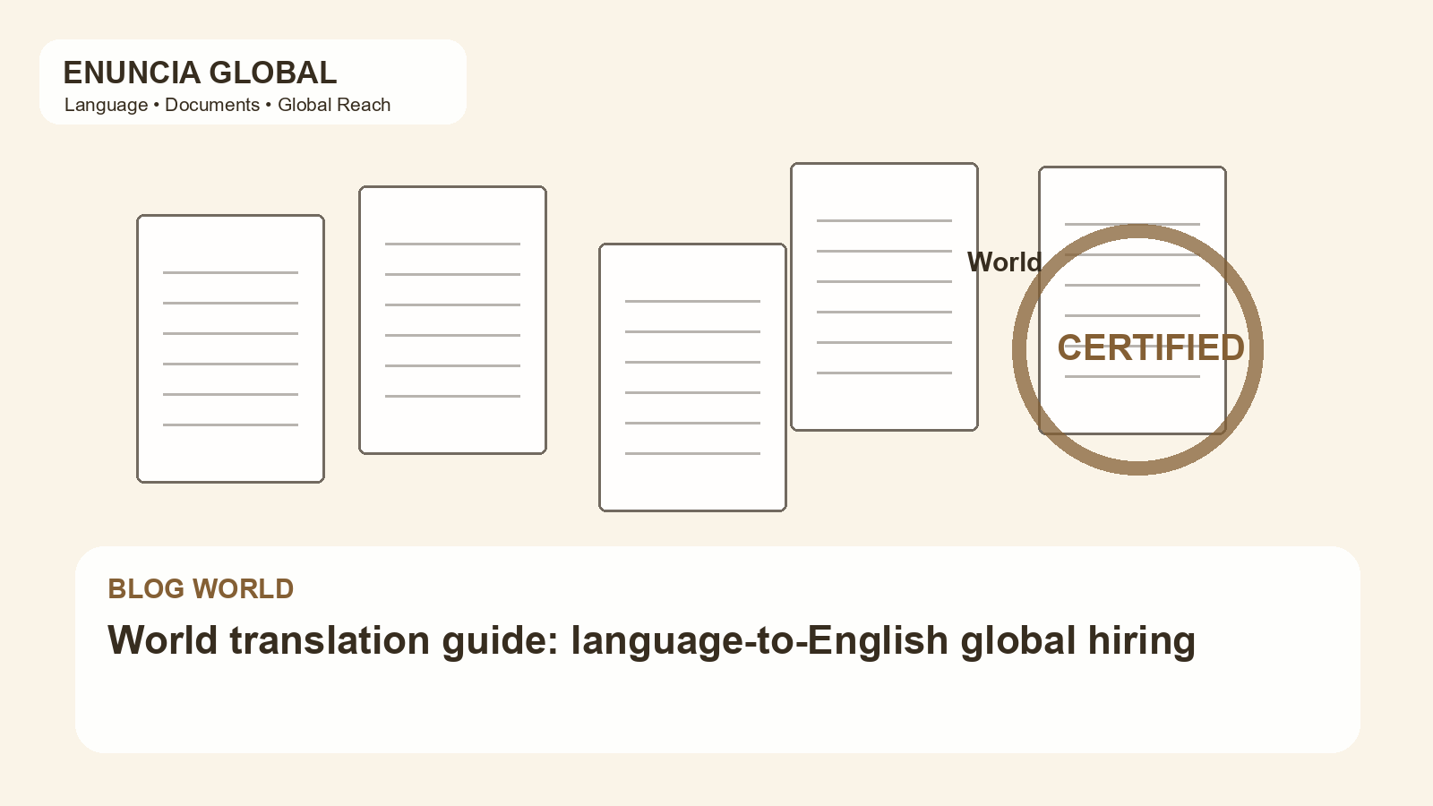 World translation guide: language-to-English global hiring