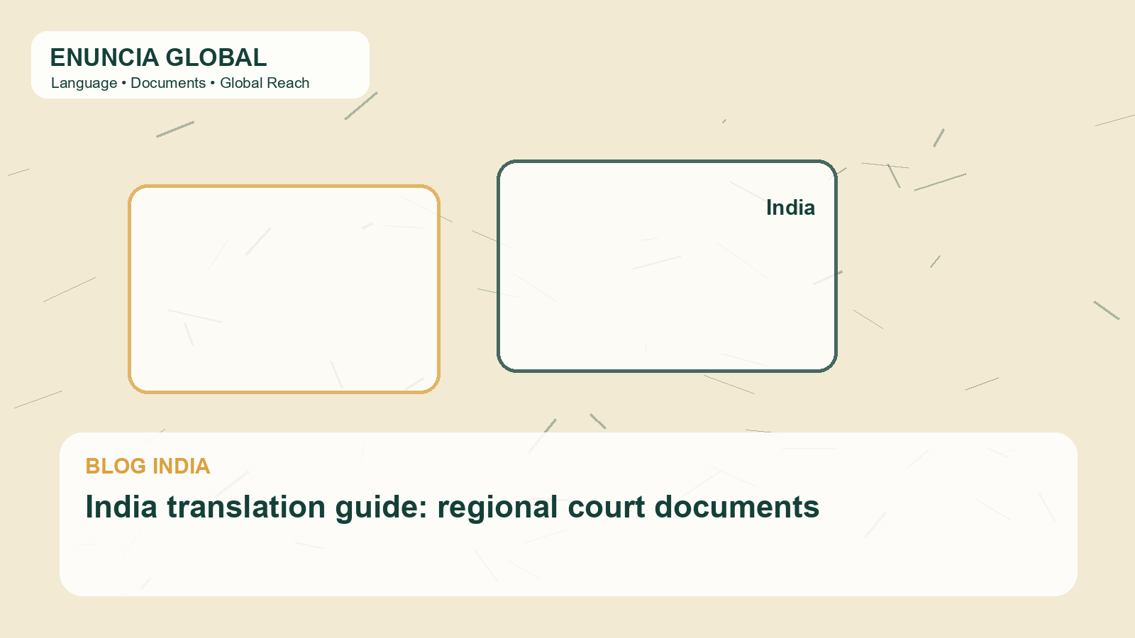 India translation guide: regional court documents