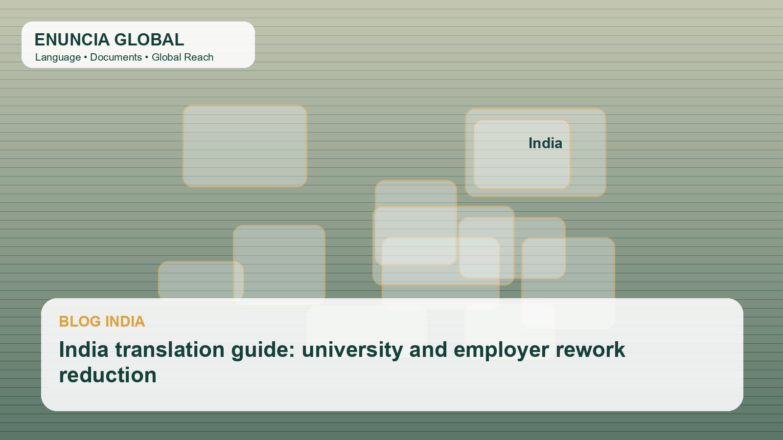 India translation guide: university and employer rework reduction