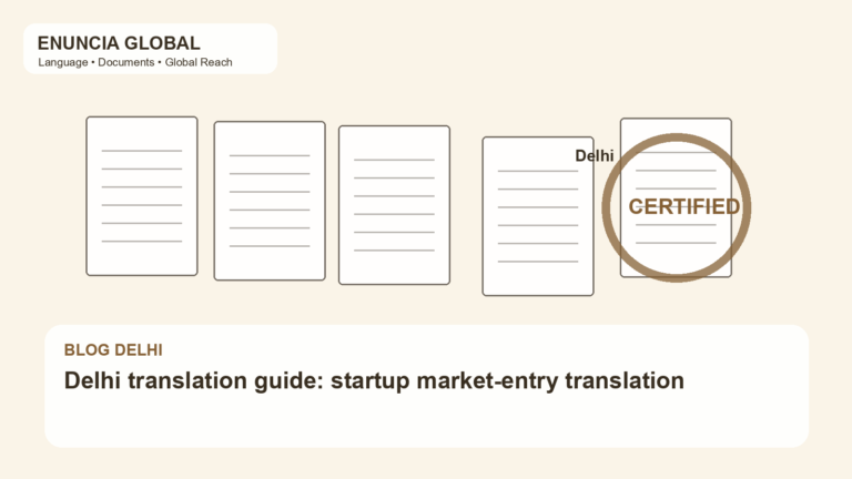 Delhi translation guide: startup market-entry translation