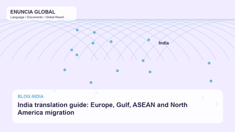 India translation guide: Europe, Gulf, ASEAN and North America migration