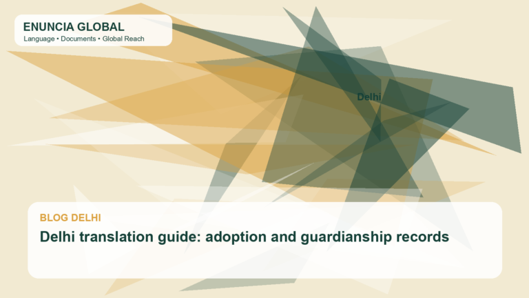 Delhi translation guide: adoption and guardianship records