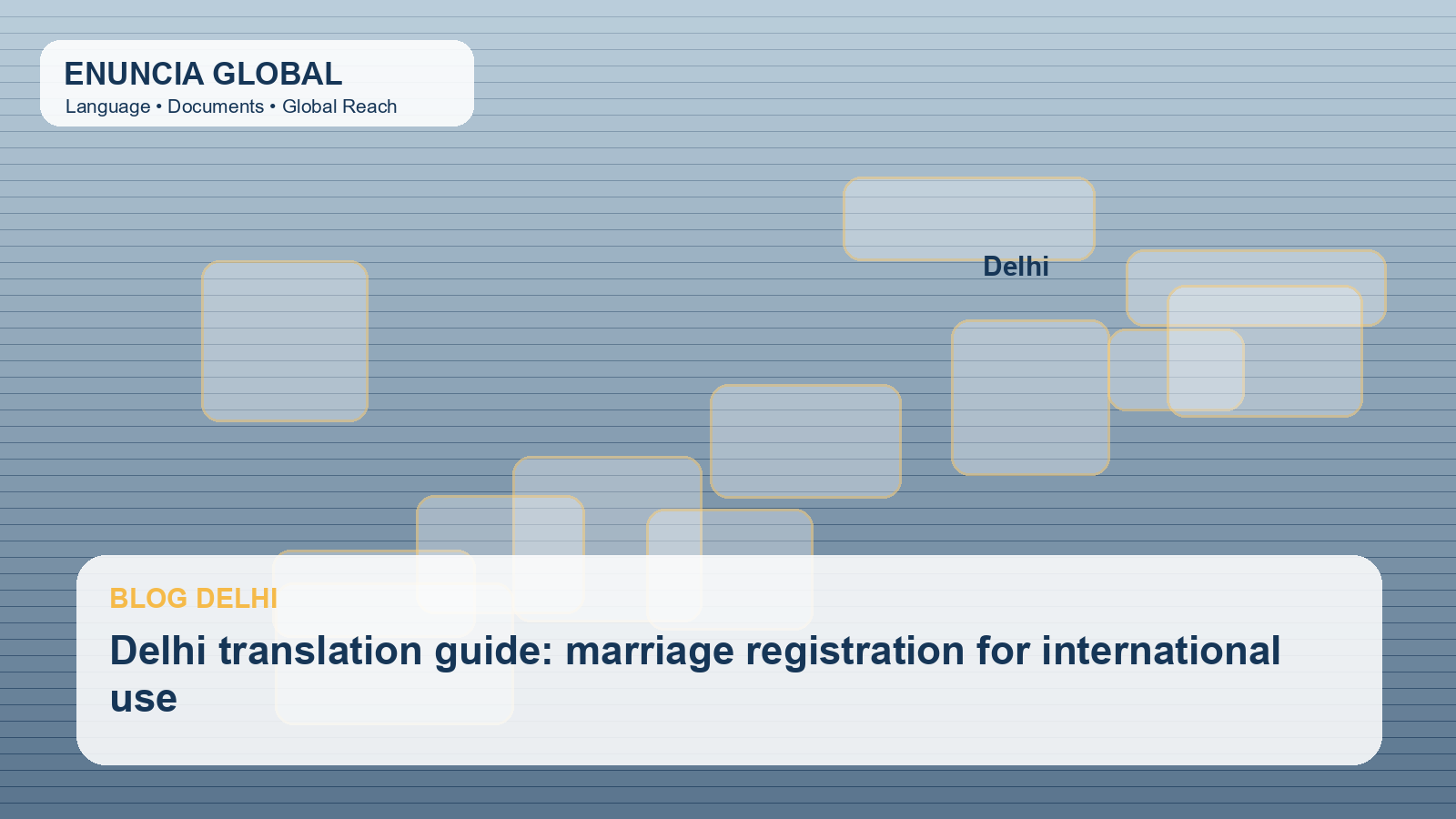 Delhi translation guide: marriage registration for international use