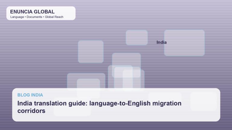 India translation guide: language-to-English migration corridors